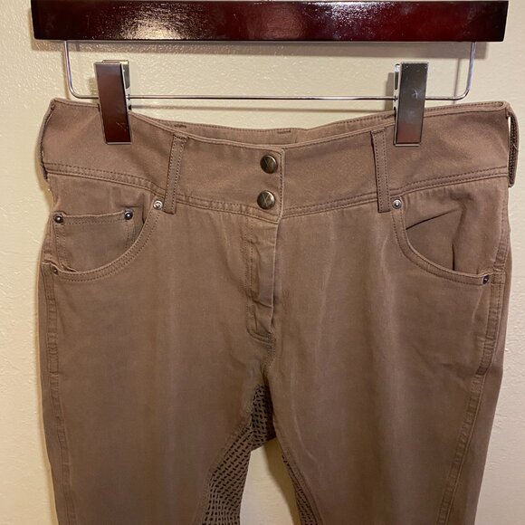 Goode Rider Vogue Jean Breeches | Size 30R | Brown Full Seat Silicone Grip - Picture 6 of 12